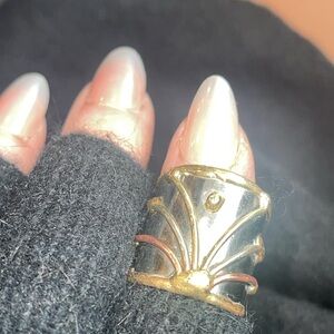 New- Mixed metal ring. Sunburst.